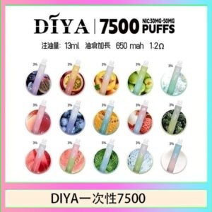 DIYA叮啞拋棄式7500 Puffs一次性電子煙3%